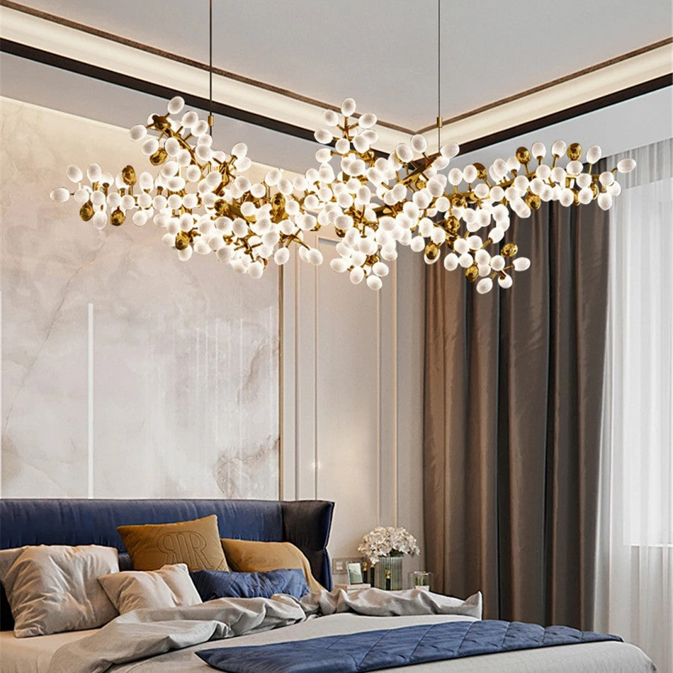 Golden Bloom Chandelier