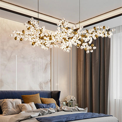 Golden Bloom Chandelier