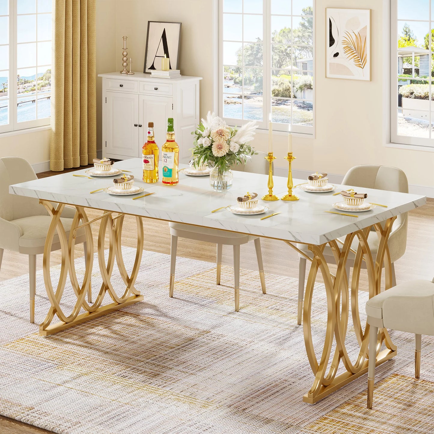 Sovana Gold Dining Table US