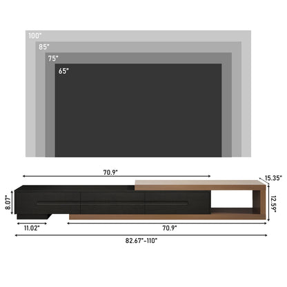 The AlignMax Media Console – Extendable TV Cabinet with 3 Drawers & Shelf US - KaveCore