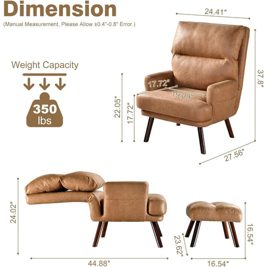 The Studio Siesta Recliner & Ottoman Set US - KaveCore