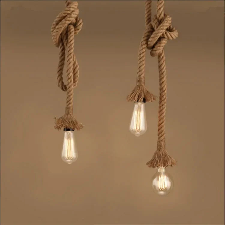 Knotted Rope Pendant Light - KaveCore