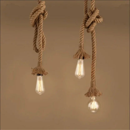Knotted Rope Pendant Light - KaveCore