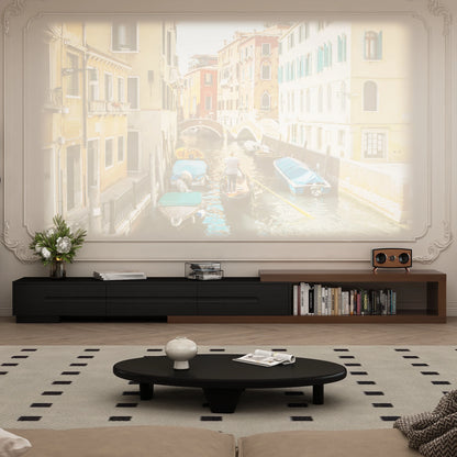 The AlignMax Media Console – Extendable TV Cabinet with 3 Drawers & Shelf US - KaveCore
