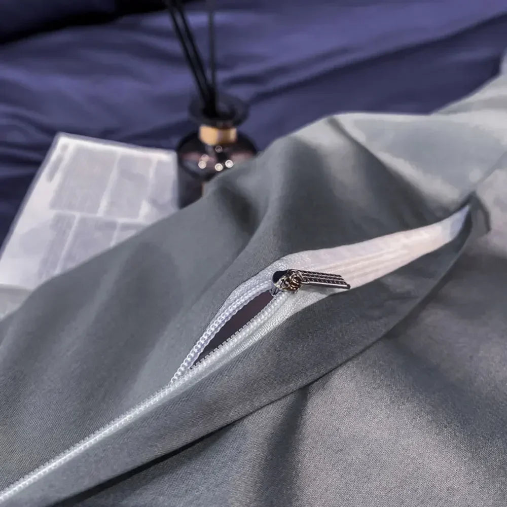 Rome Luxe Sateen Duvet Cover Set (Long-staple Sateen Cotton)