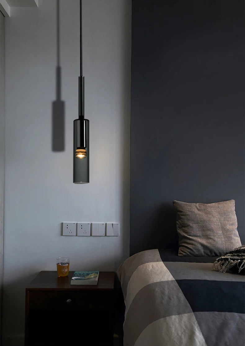 Eclipse Sphere Smoked Crystal Pendant Light