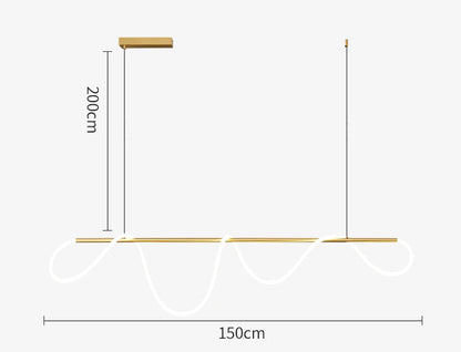 Seriflux Waveline Pendant Light