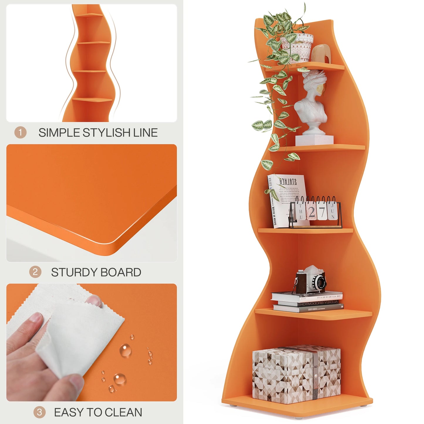 Waveline Corner Shelf US - KaveCore