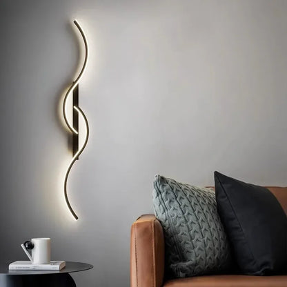 Modern Wave LED Wall Light
