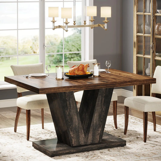 Rustic Sierra V Dining Table US - KaveCore