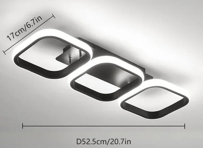 Modern Square LED Chandelier - KaveCore