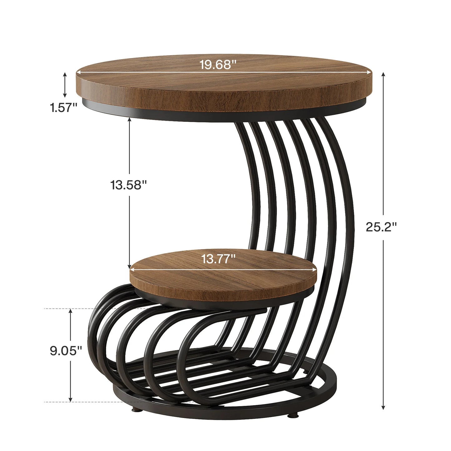 Evoque Curve Side Tables US