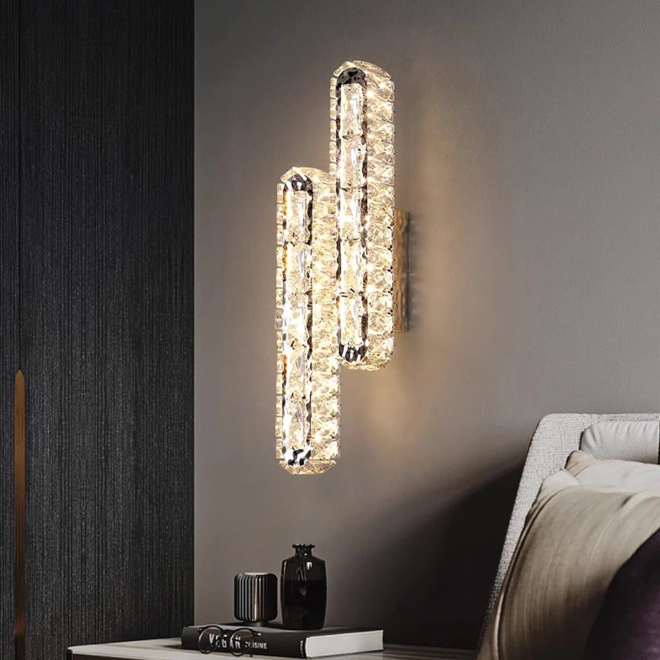 Seraphina Twin Crystal Wall Light