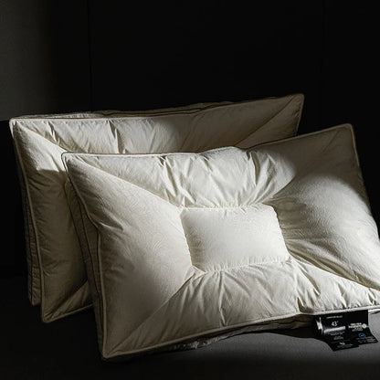 Royal Loft Jacquard Goose Down Cradle Pillow