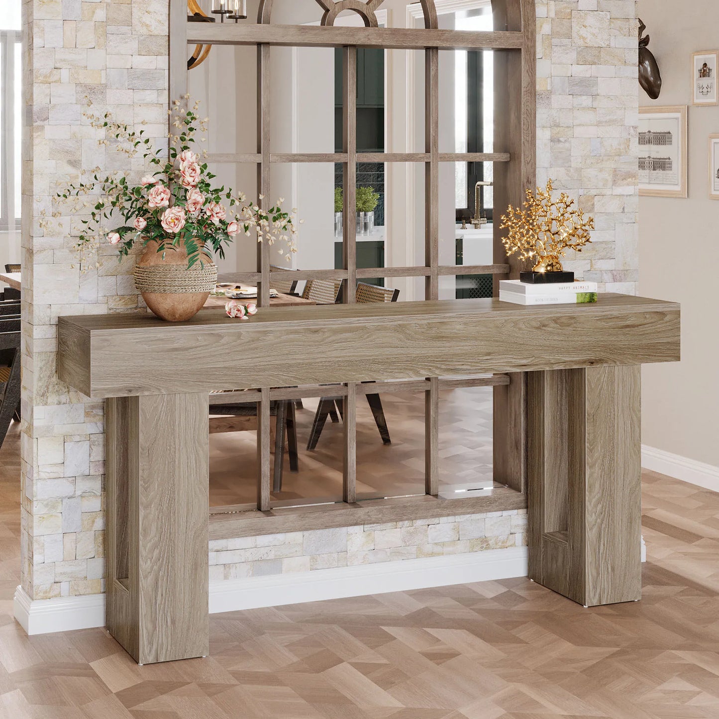 Rustic Hallway Console Table US - KaveCore