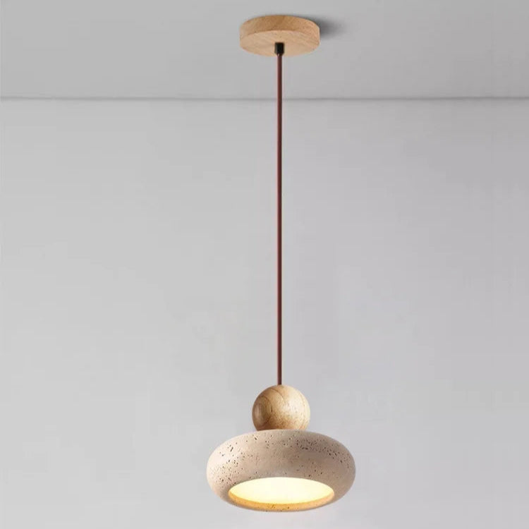 Eteria Stone & Wood Pendant Lamp - KaveCore