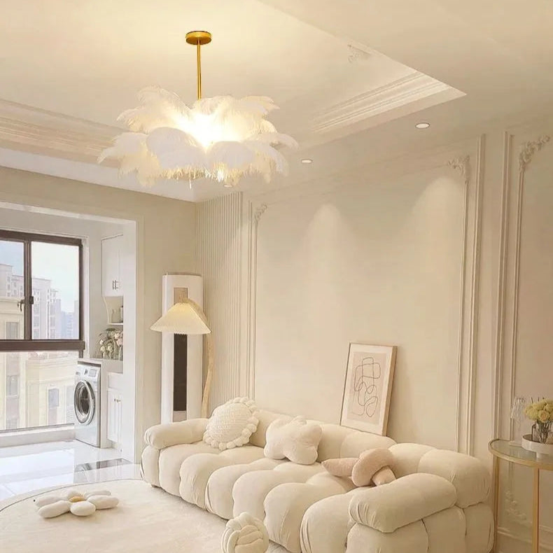 Palmira Feather Pendant Chandelier