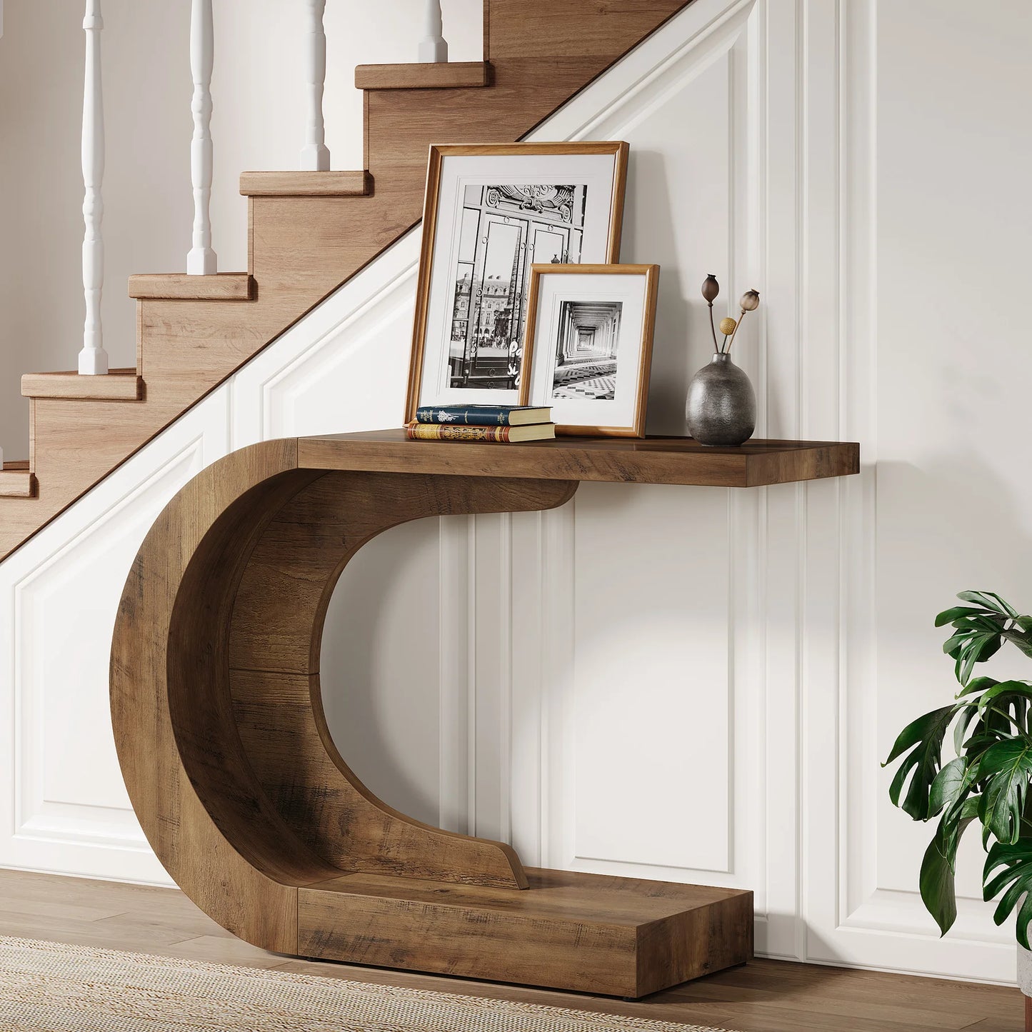 ArcLine C-Shaped Wood Console US