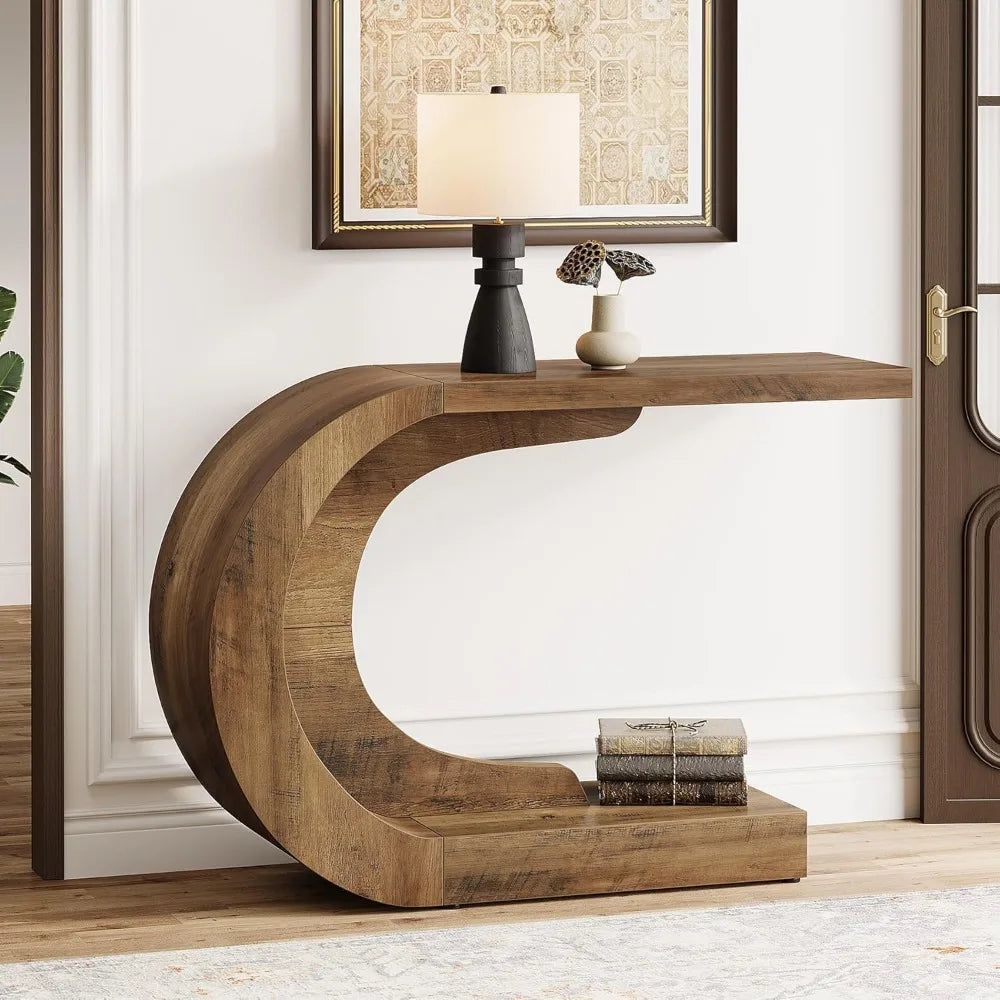 ArcLine C-Shaped Wood Console US - KaveCore
