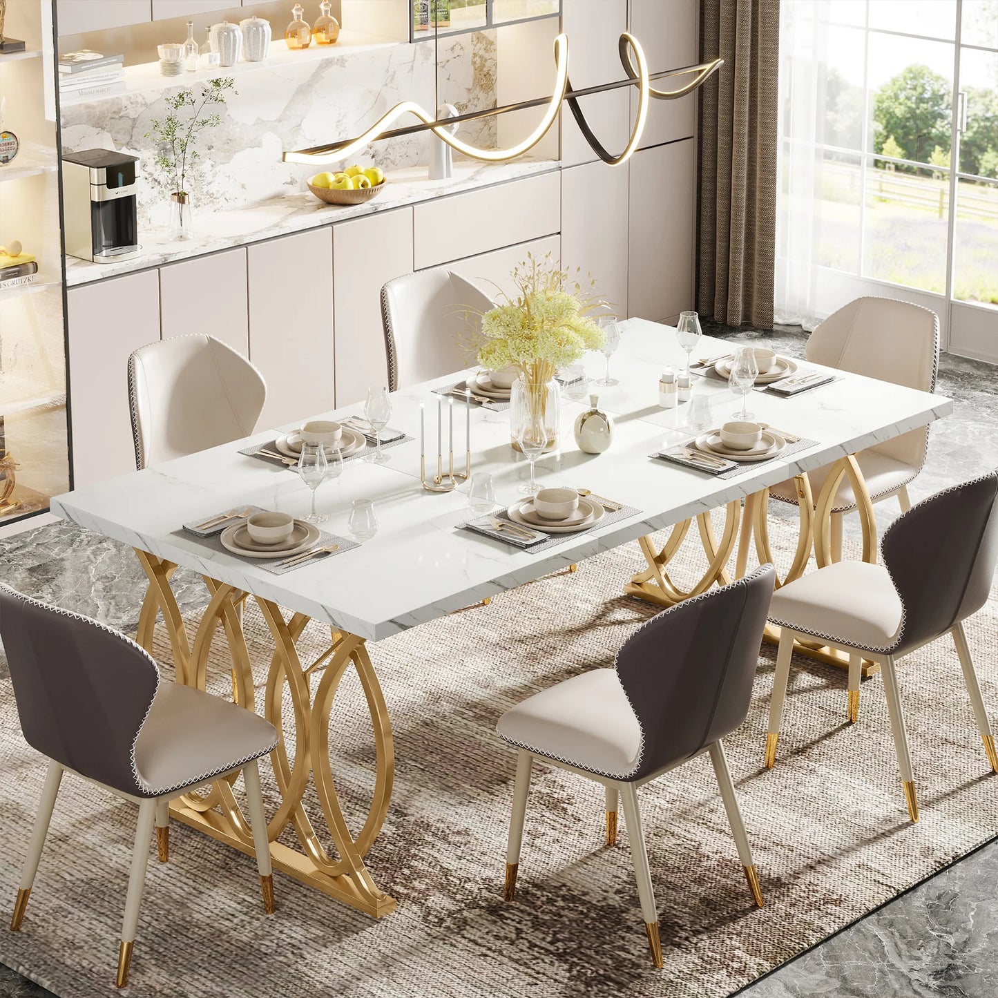 Sovana Gold Dining Table US