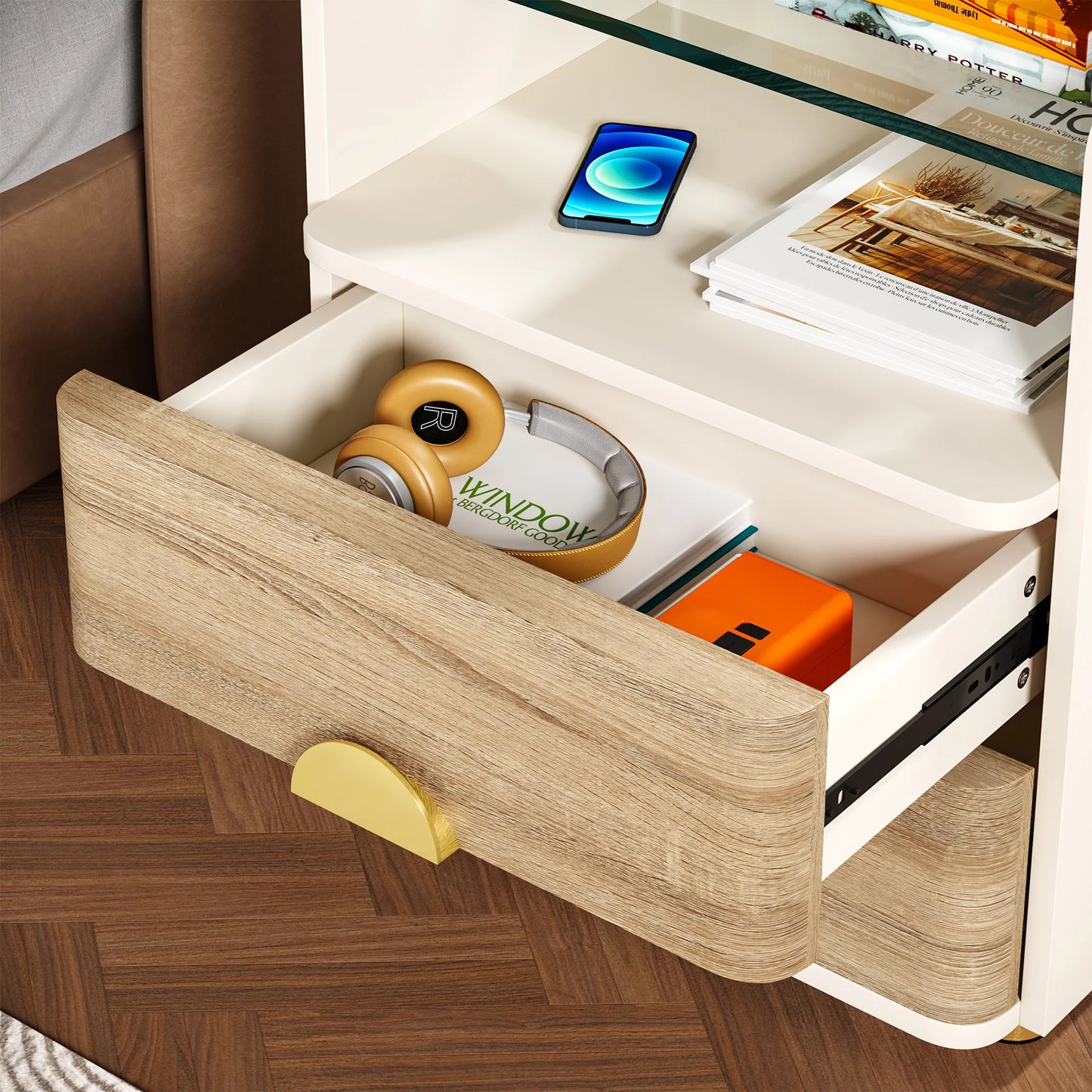 Nova Glass Nightstand US