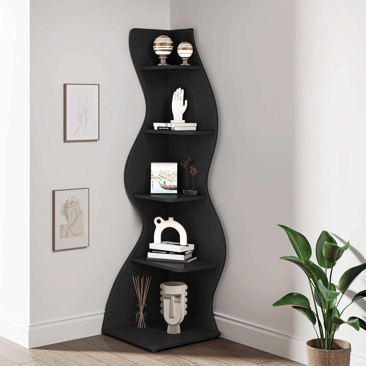 Waveline Corner Shelf US - KaveCore