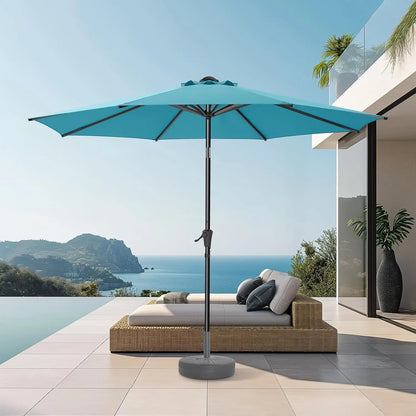 Coastal Haven 9ft Patio Umbrella – UV Shield with Elegant Tilt US - KaveCore