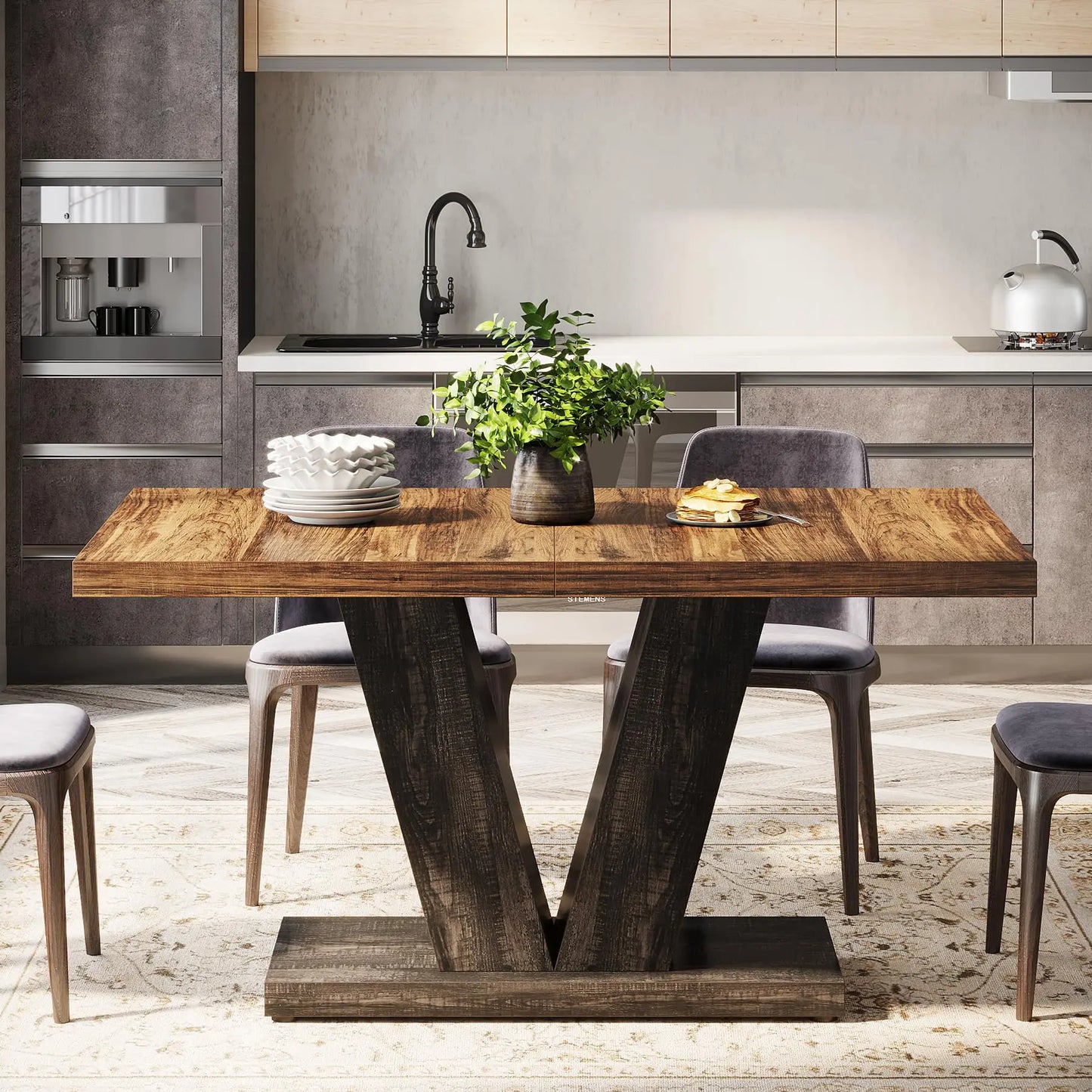 Rustic Sierra V Dining Table US - KaveCore