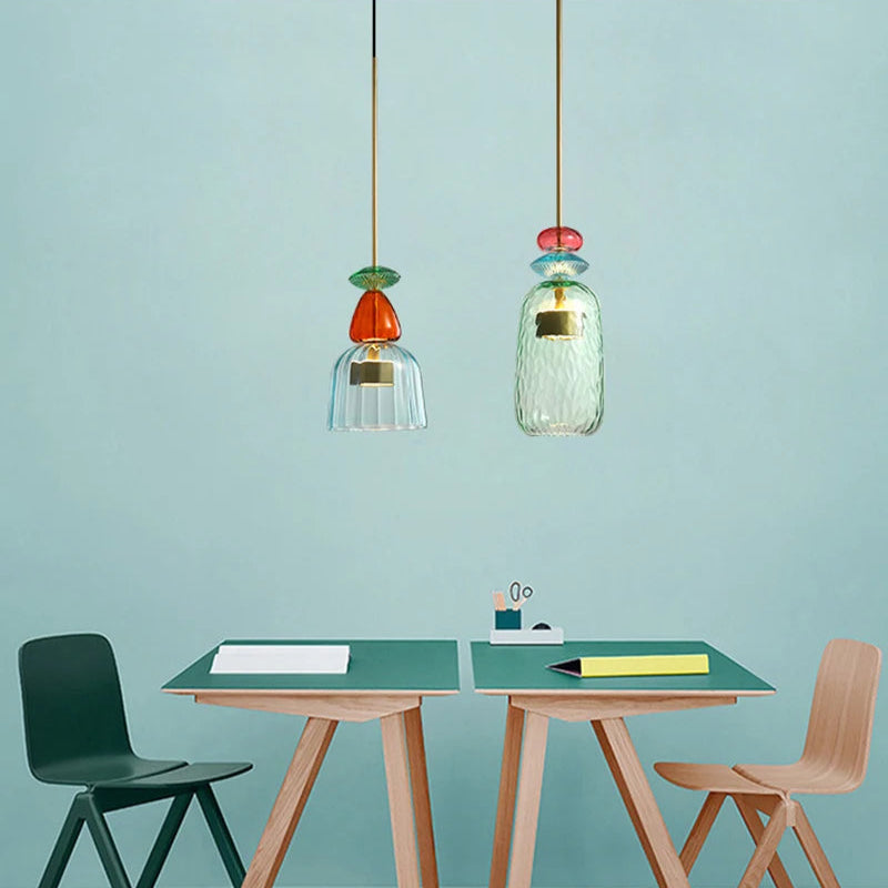 ChromaChic Glass Pendant Light