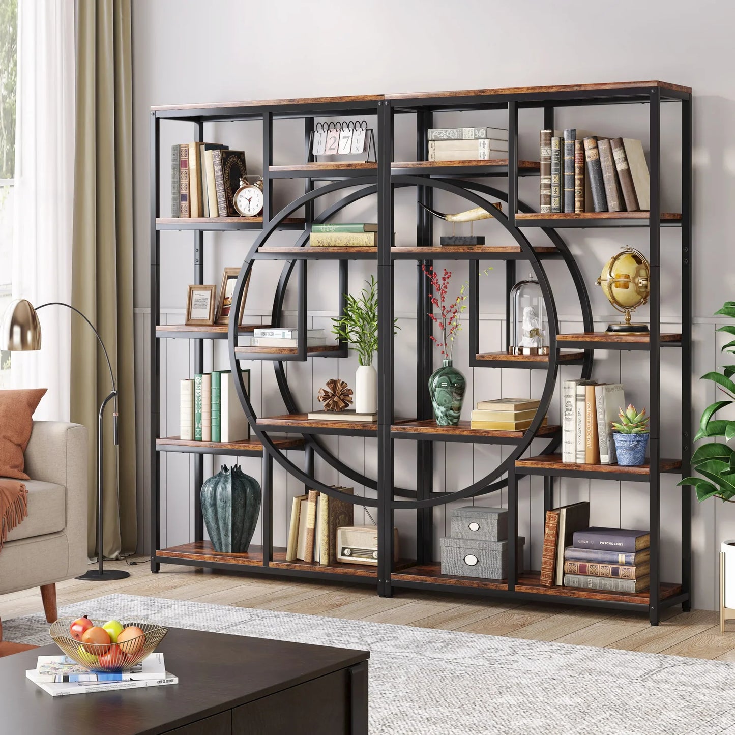 Monarch Arc Shelf – Sculptural 5-Tier Bookcase US - KaveCore