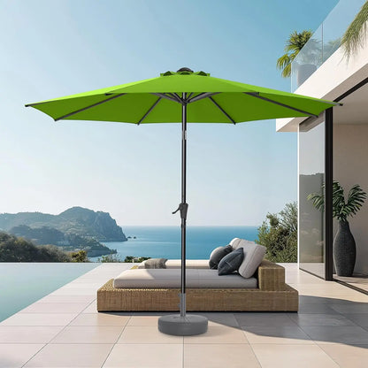 Coastal Haven 9ft Patio Umbrella – UV Shield with Elegant Tilt US - KaveCore