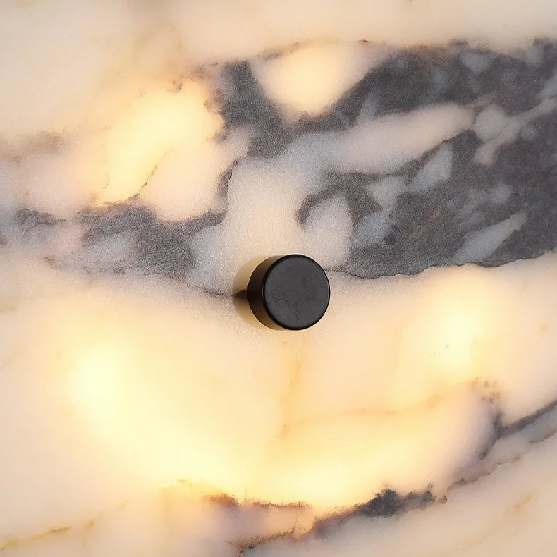 Moondisk Elegant Veined Marble Wall Lamp - KaveCore