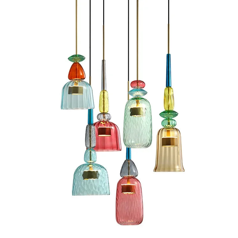 ChromaChic Glass Pendant Light