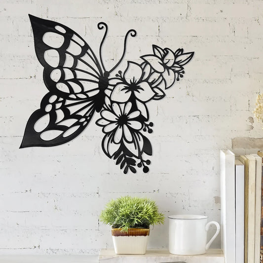 Elegant Butterfly Metal Wall Art
