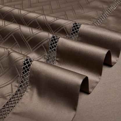Imperial Mocha Suite Duvet Cover Set (Long-Staple Sateen Cotton)