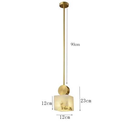 Luxe Marble Glow Pendant