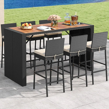 Sunset Lounge 7-Pieces Patio Dining Set US - KaveCore