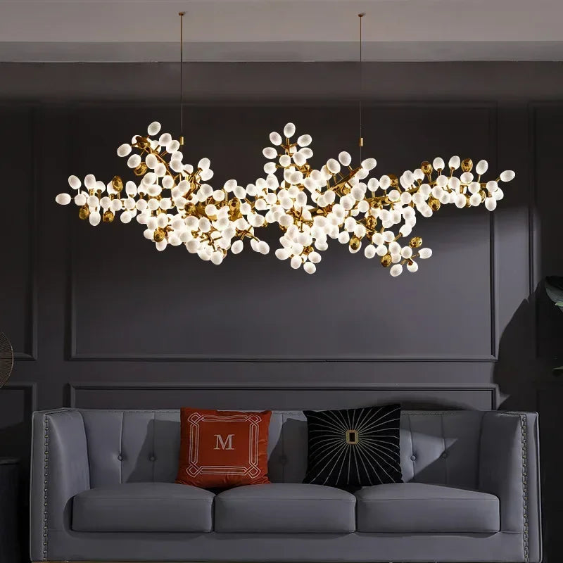 Golden Bloom Chandelier