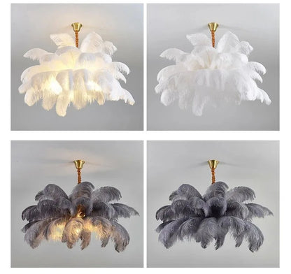 Palmira Feather Pendant Chandelier