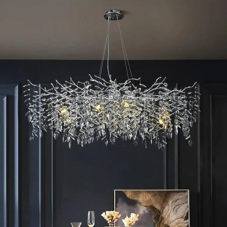 Crystal Rainfall Chandelier