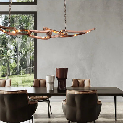 Kinetic Loop Chandelier