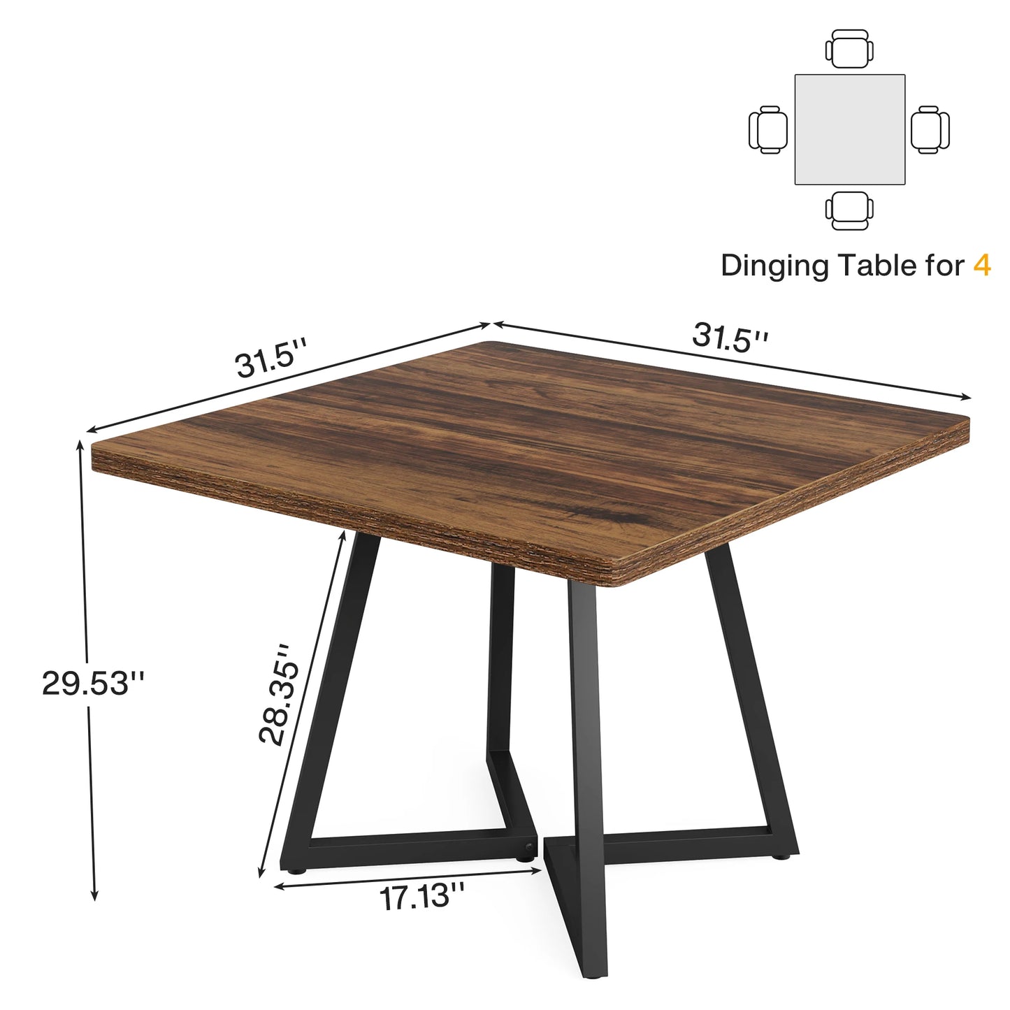 Contempo Square Dining Table US