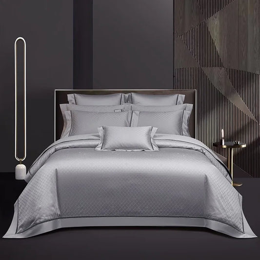 Palais Diamond Duvet Cover Set (Long-Staple Sateen Cotton)
