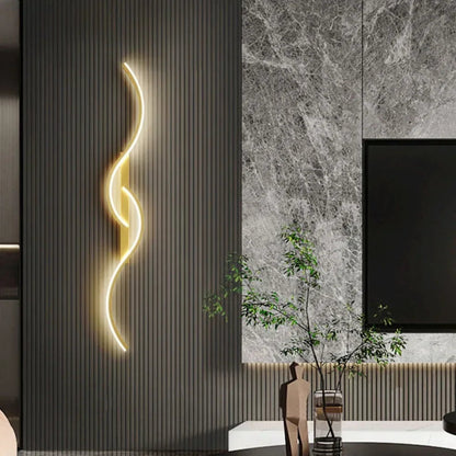 Modern Wave LED Wall Light