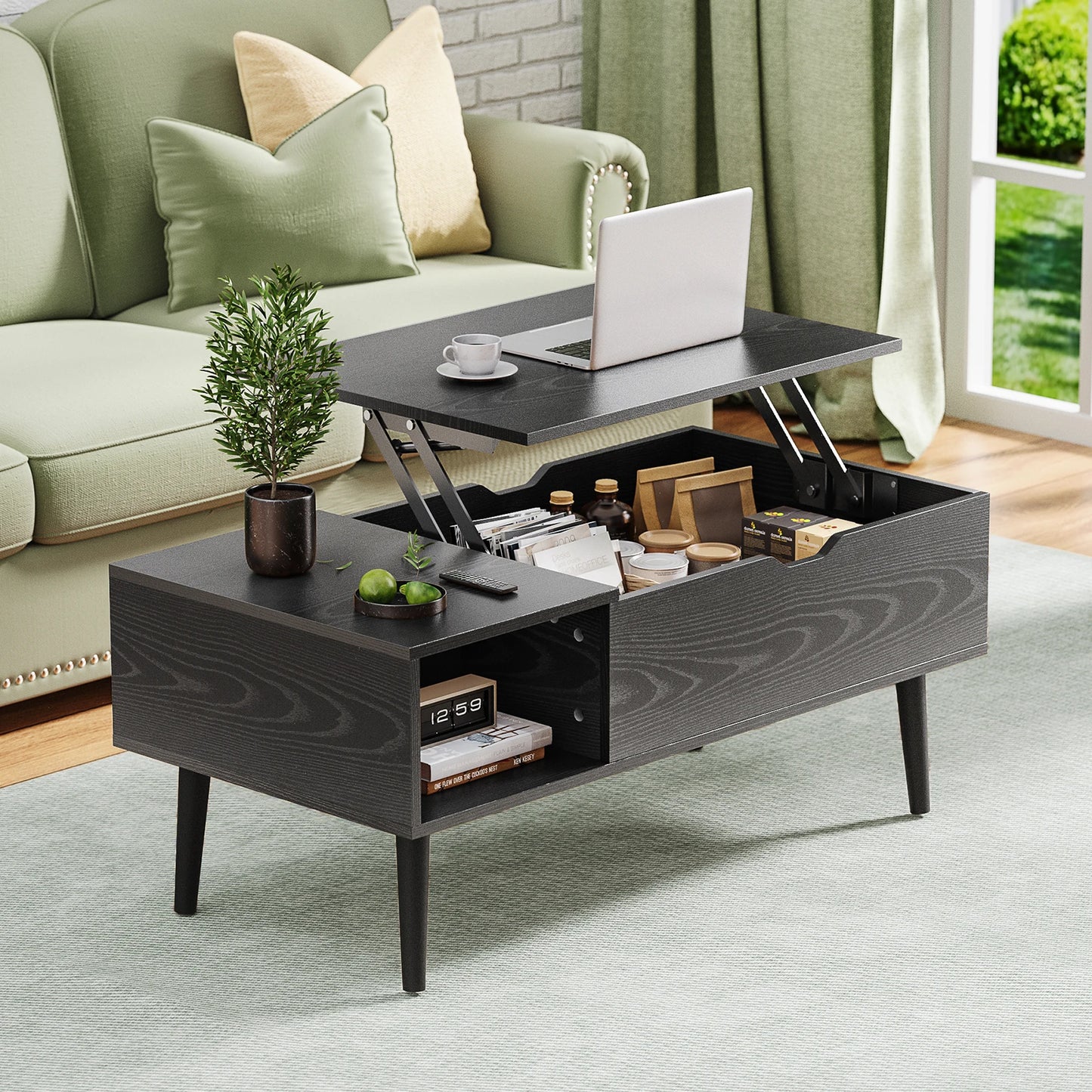 Easy-Lift Coffee Table with Storage US