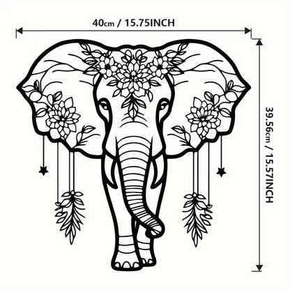 Elephant Metal Wall Art