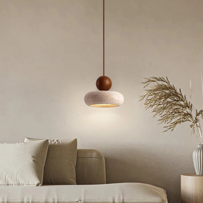 Eteria Stone & Wood Pendant Lamp - KaveCore
