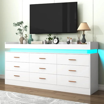 Éclat RGB Led 9-Drawer Cabinet - US - KaveCore