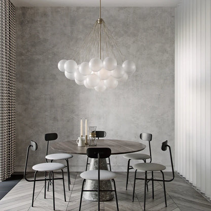 Frosted Nebula Chandelier