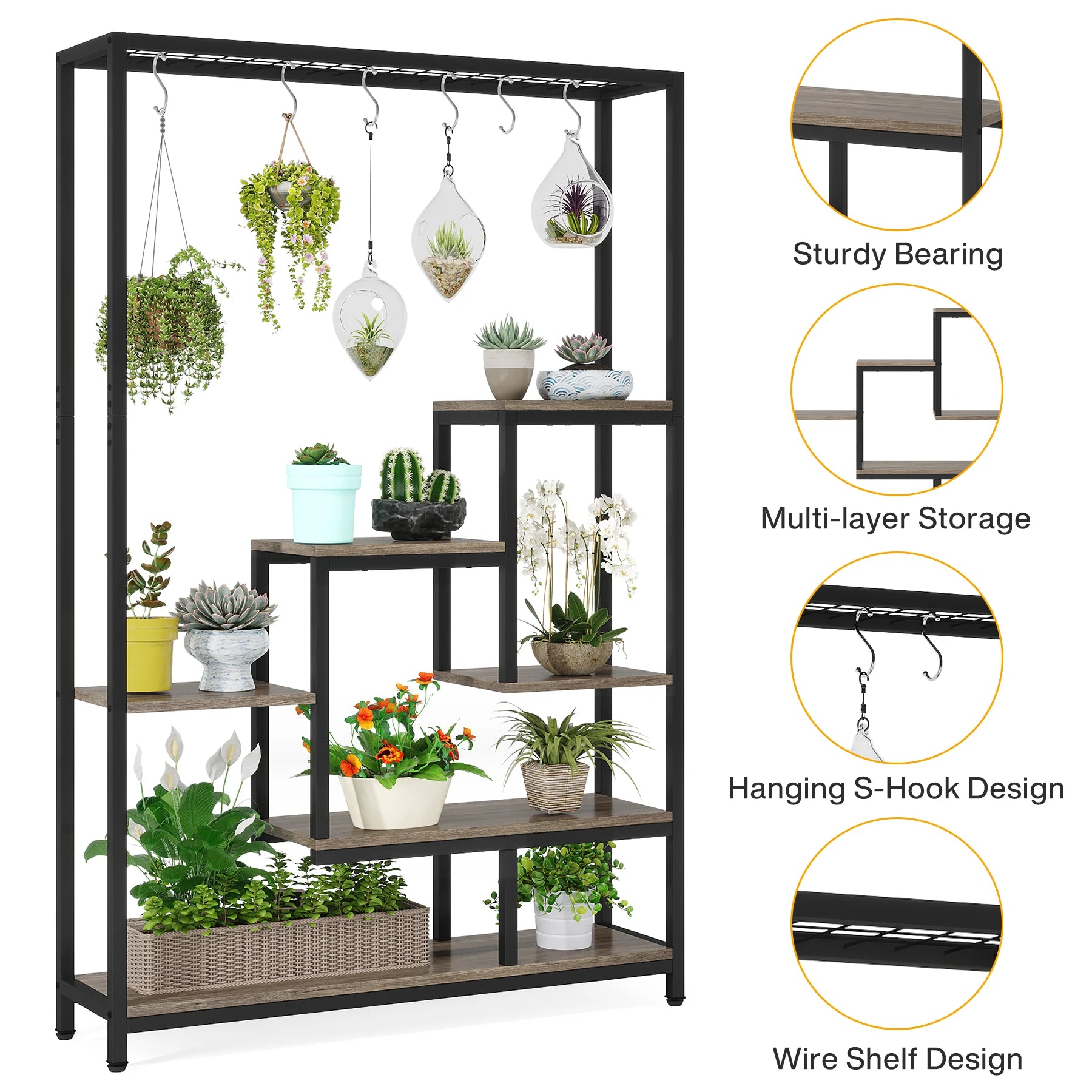 Skyline Greens Rack – 5 Tier Storage & Display Shelf US - KaveCore